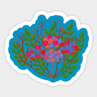 Wildflowers design Sticker